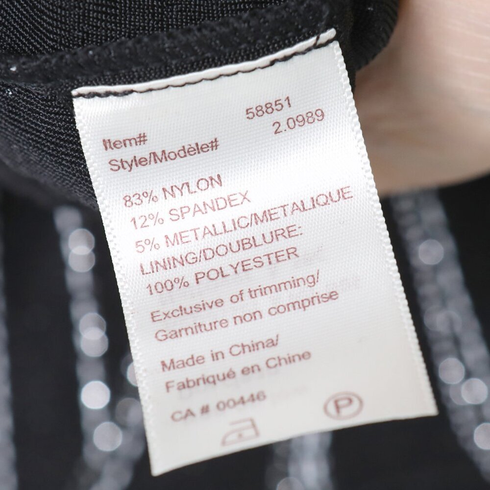 Vintage Traditions Glitter Jacket & Sleeveless Blouse Top Stretch Black Silver - Picture 8 of 15